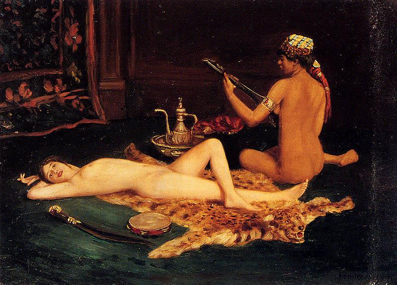 unknow artist Reclining Odalisque